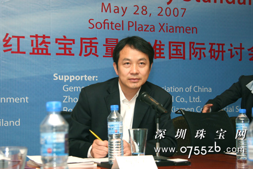 与会的中国地质大学(武汉)学院副院长杨明星博士